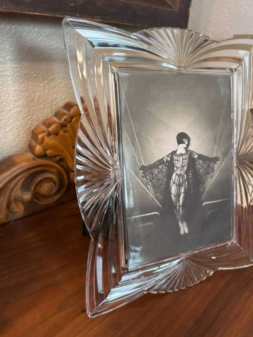 Glass Art Deco frame